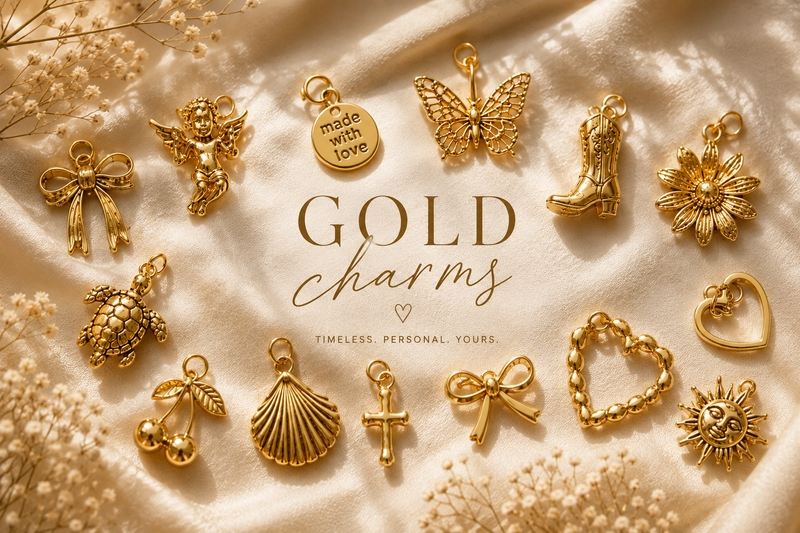 Gold-plated charms