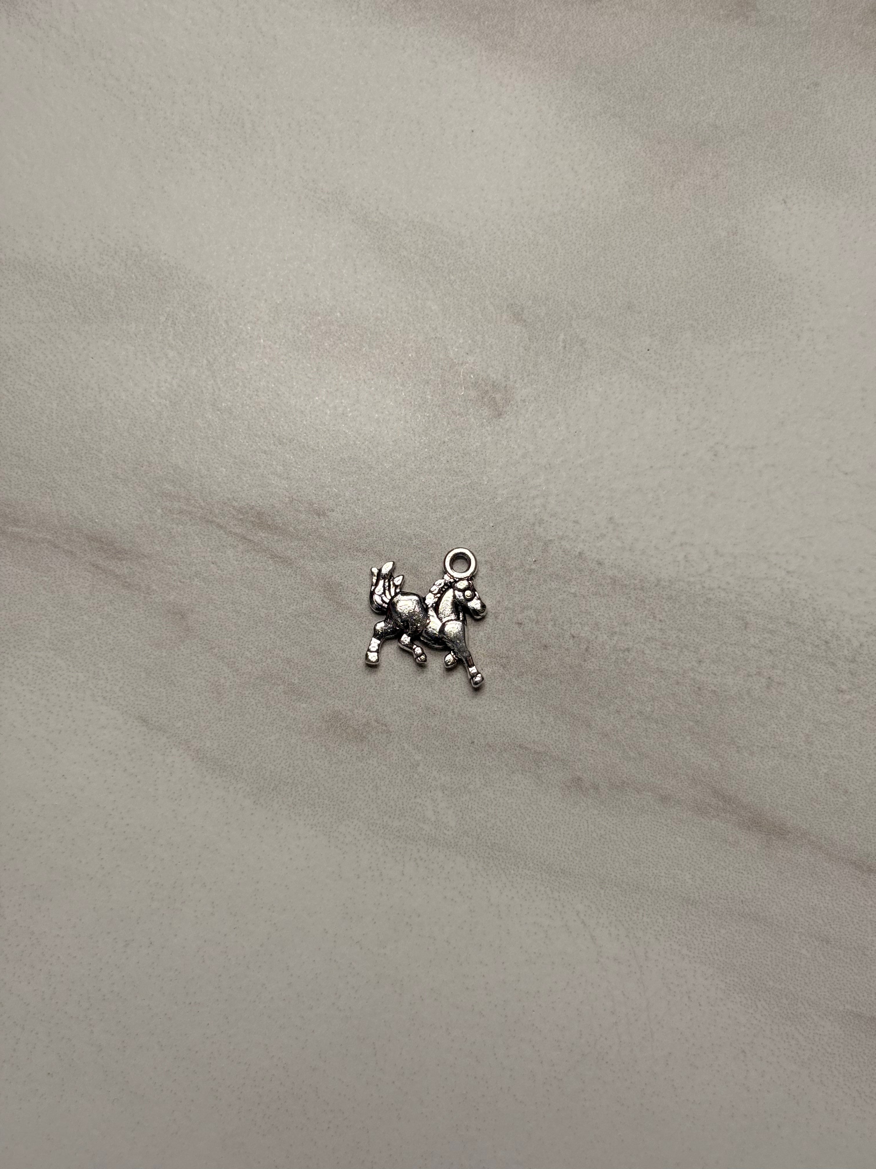 Silver Horse Charm