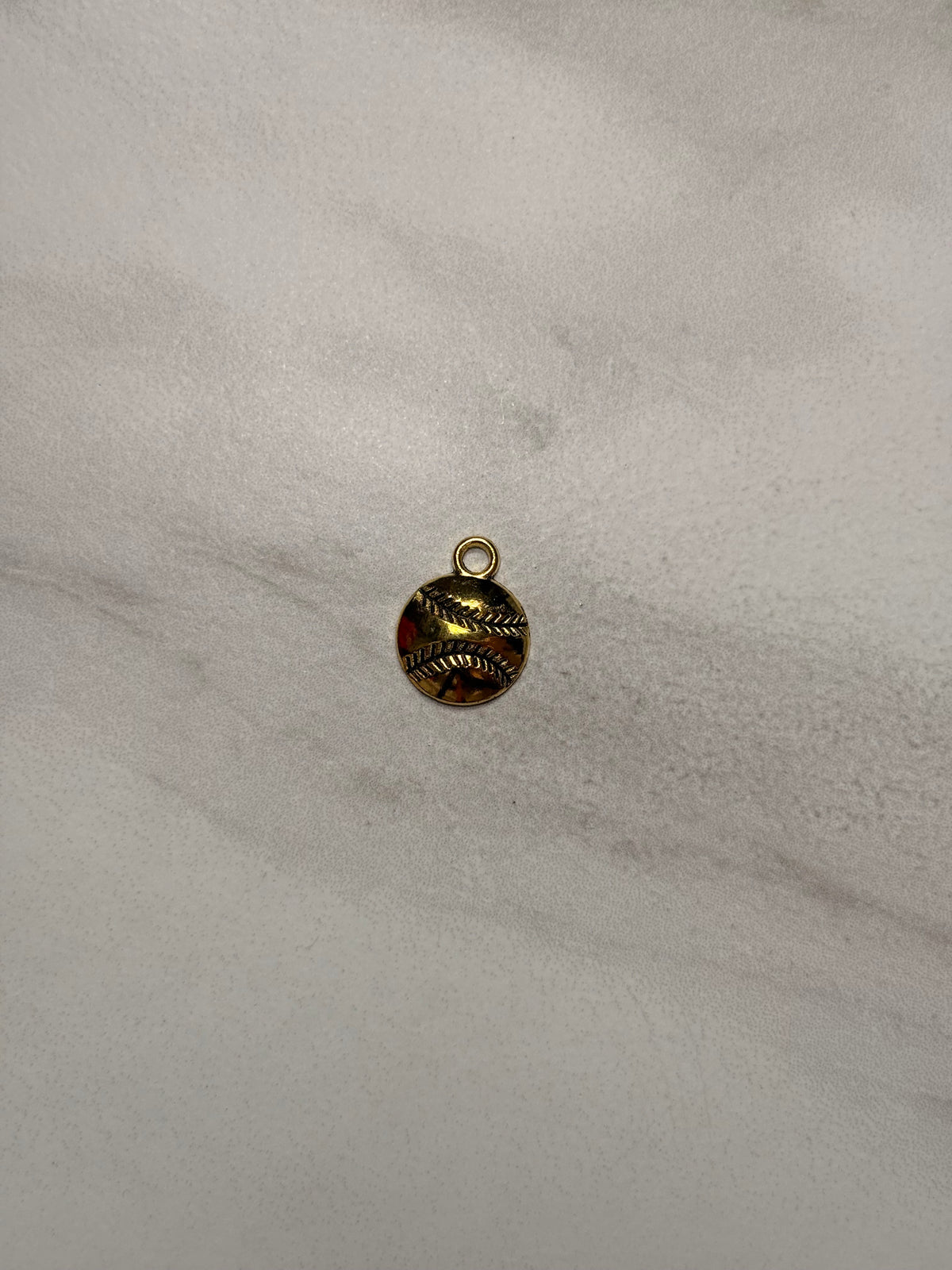 Baseball Charm (Dark Gold)