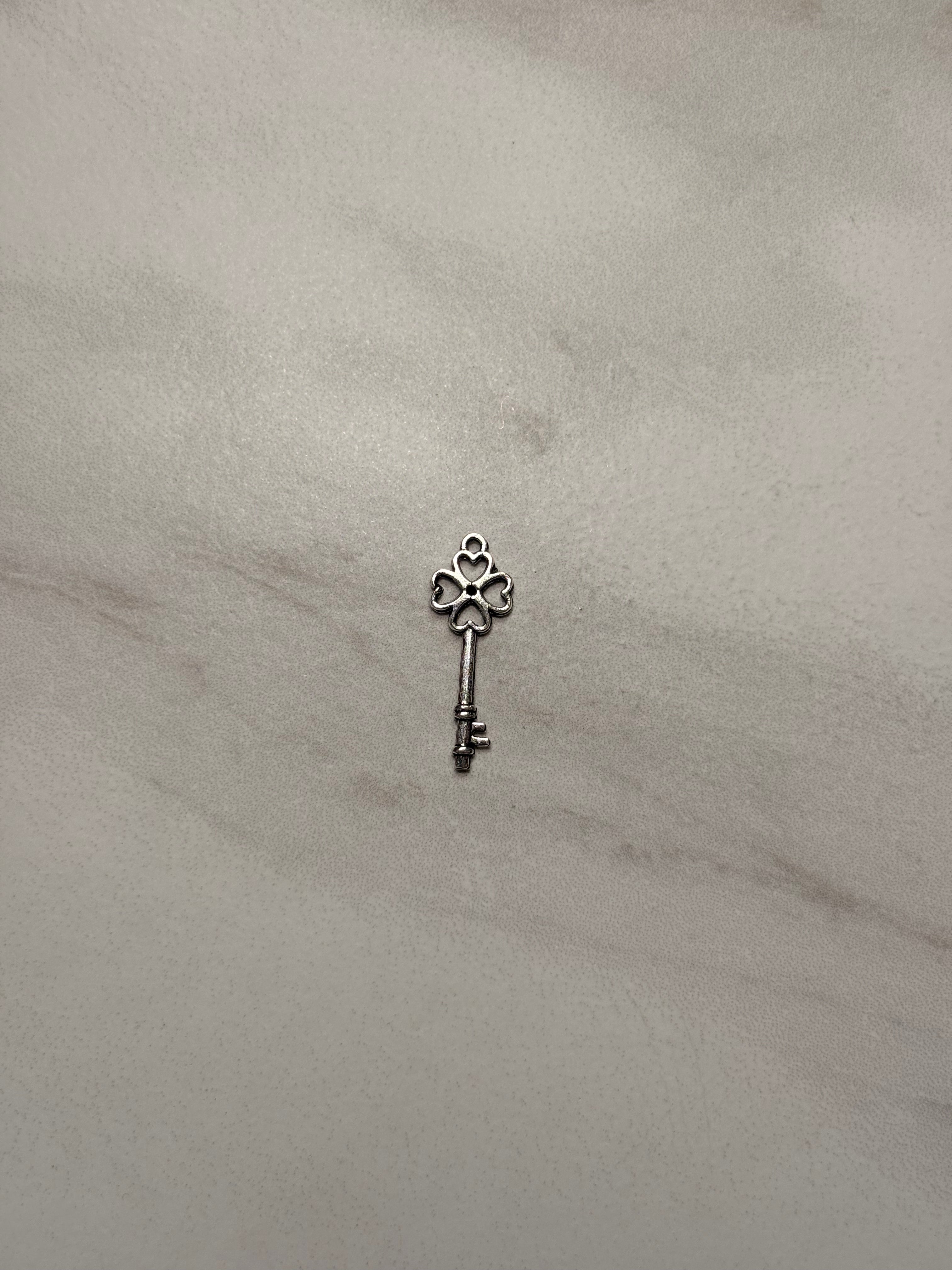 Silver Key Charms
