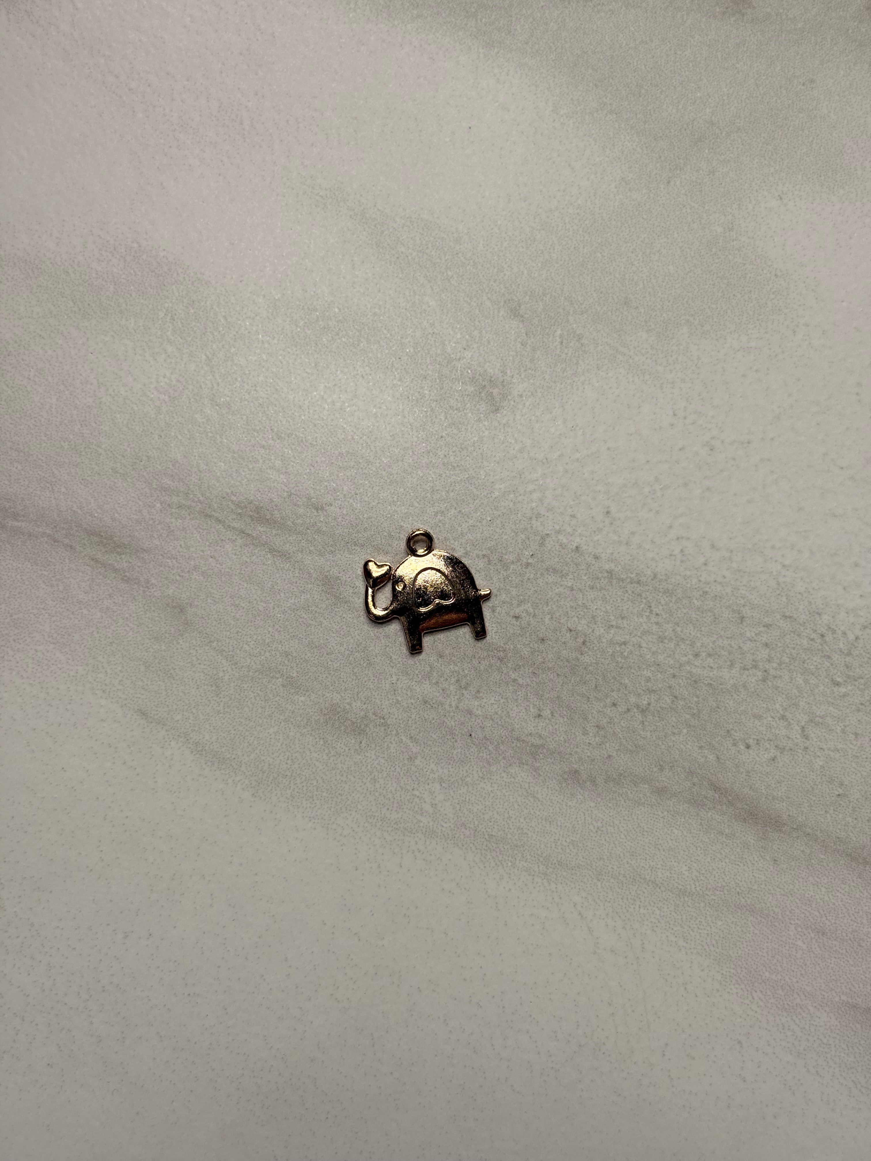 Elephant Heart Charm