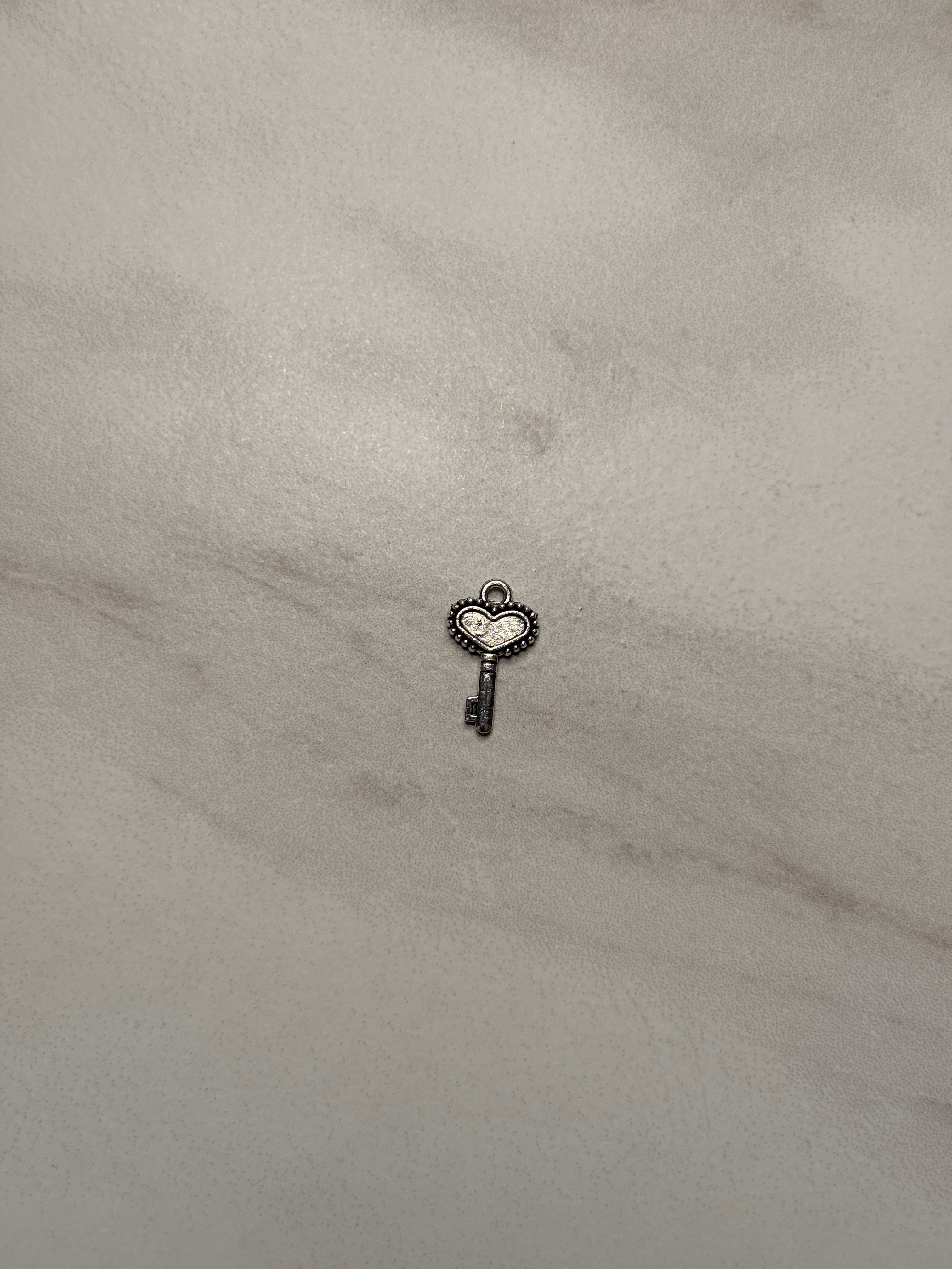 Silver Key Charms