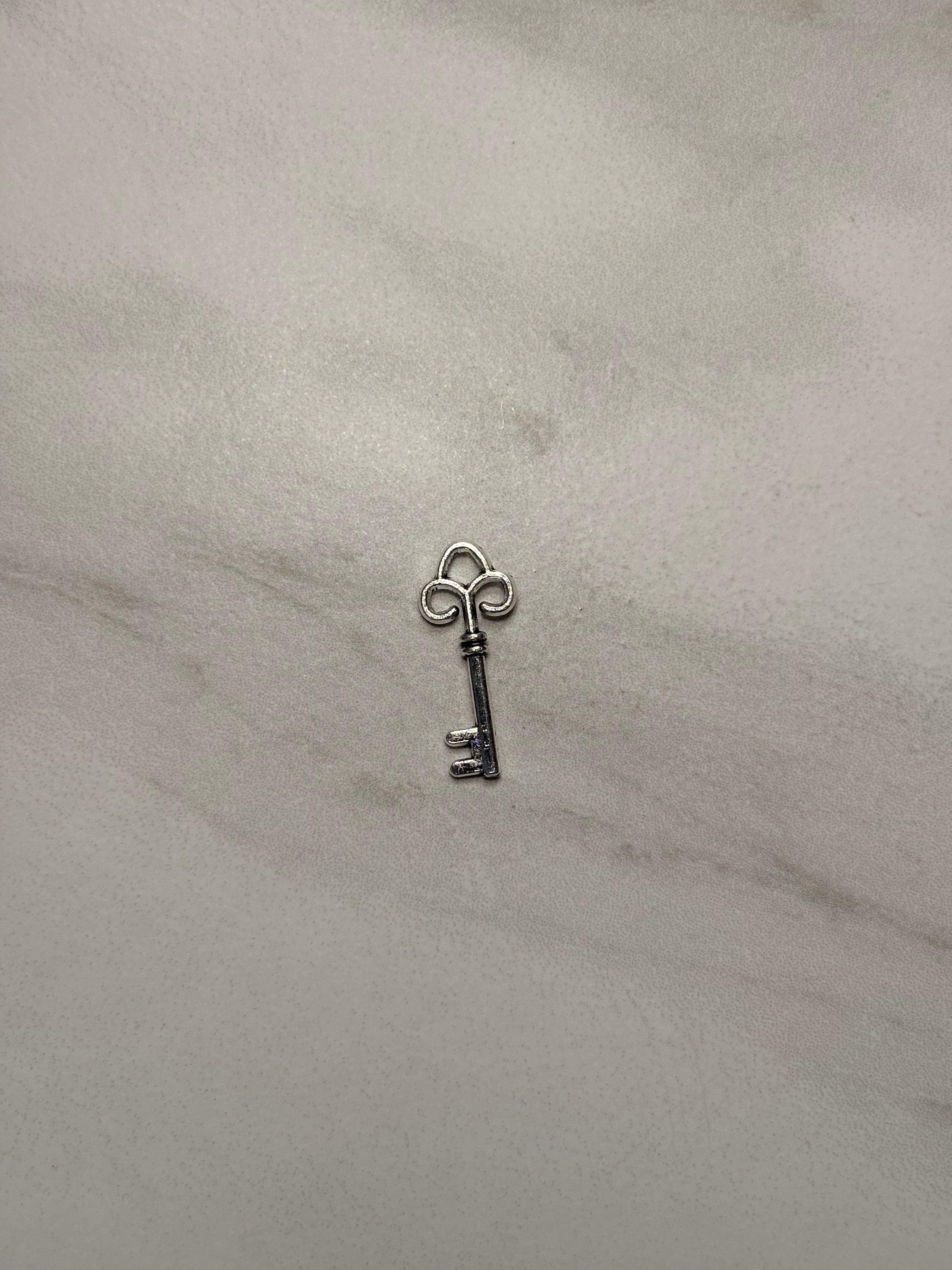 Silver Key Charms