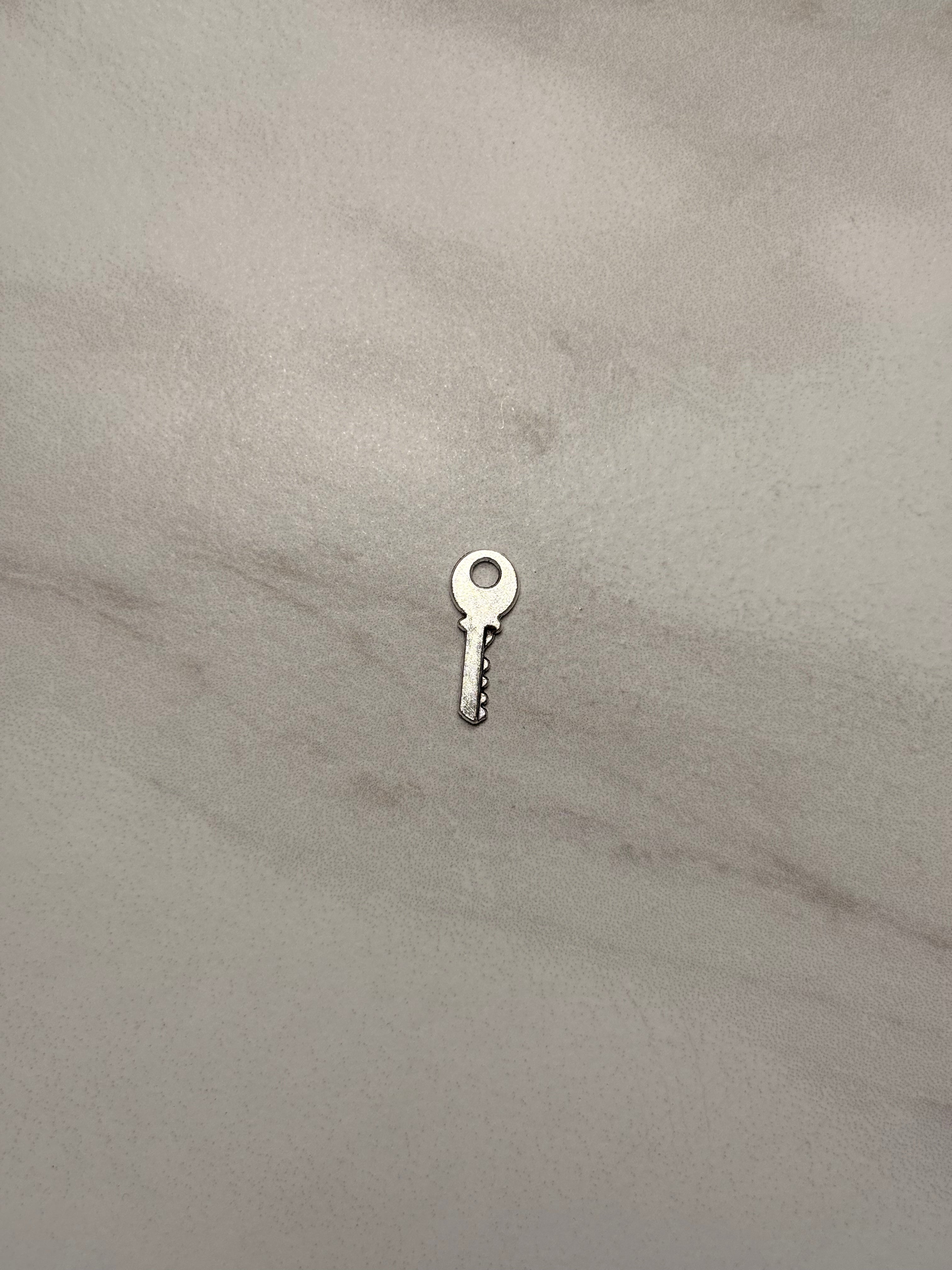 Silver Key Charms
