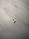 Light Gold Horseshoe Charm (Large)