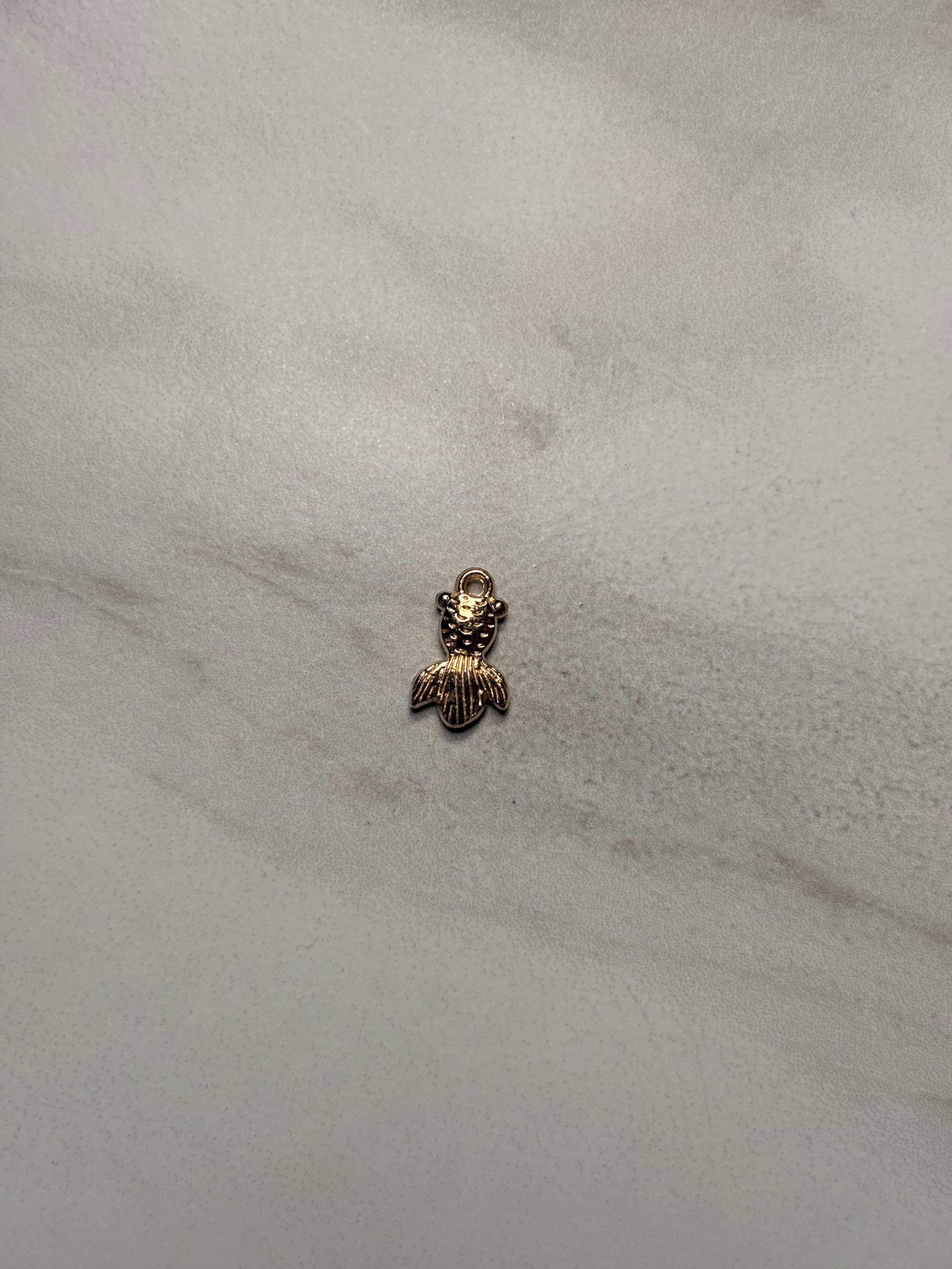 Mermaid Tail Charm (Light Gold)