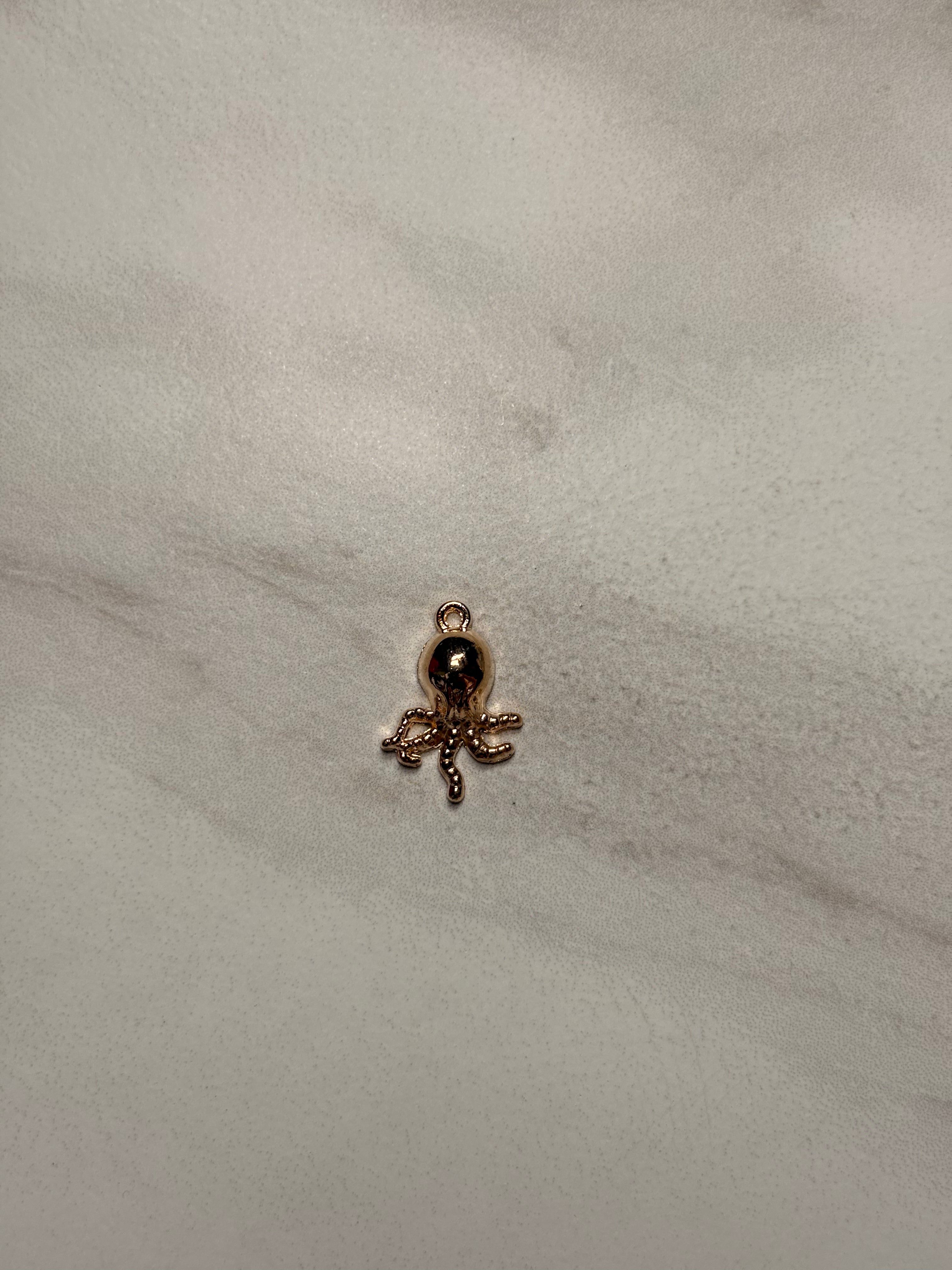 Octopus Charms (Light Gold)