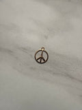 Large Peace Charm (Light Gold)