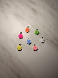 Silver Colored Flower Pendants (Small)
