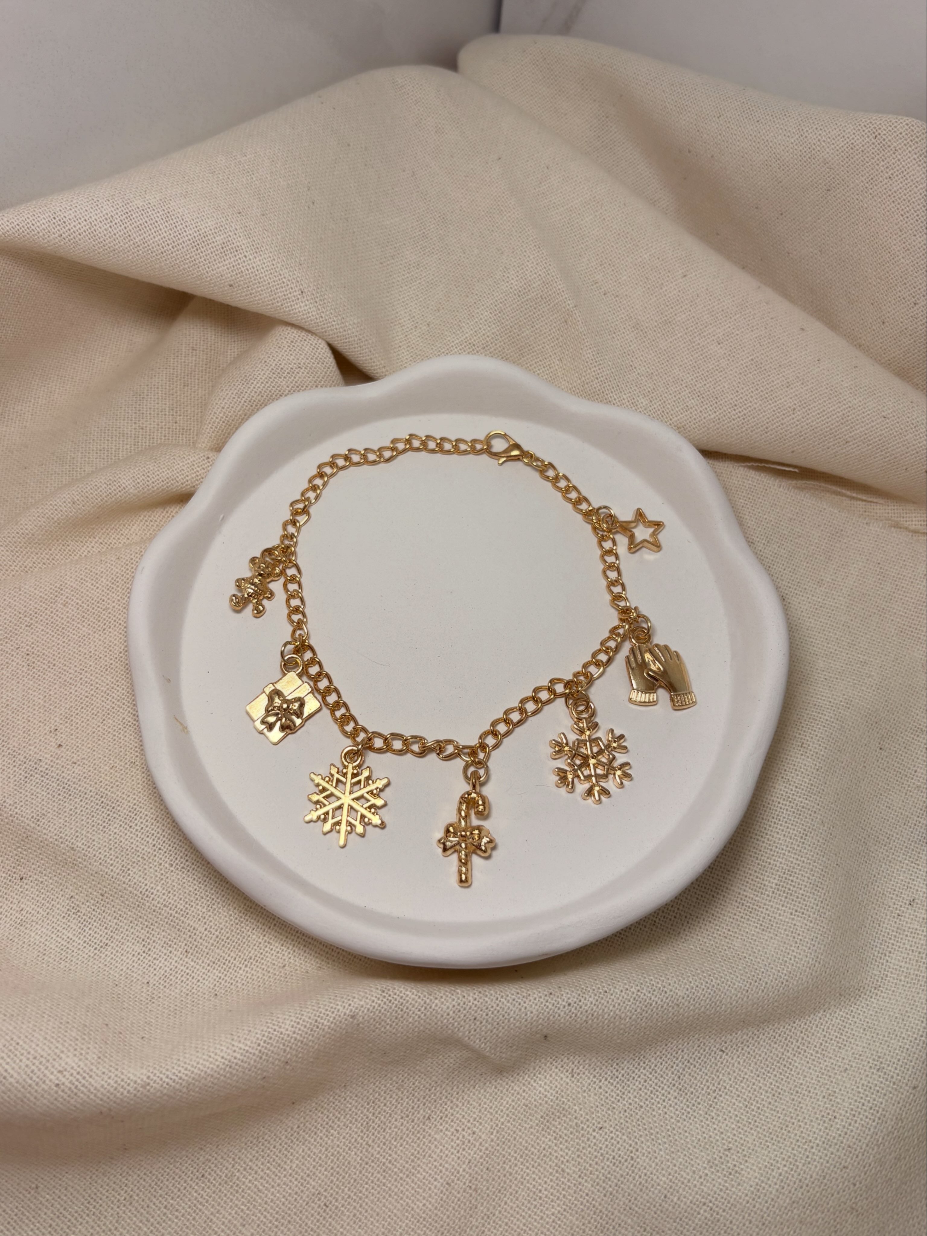 Gold Holiday Bracelet