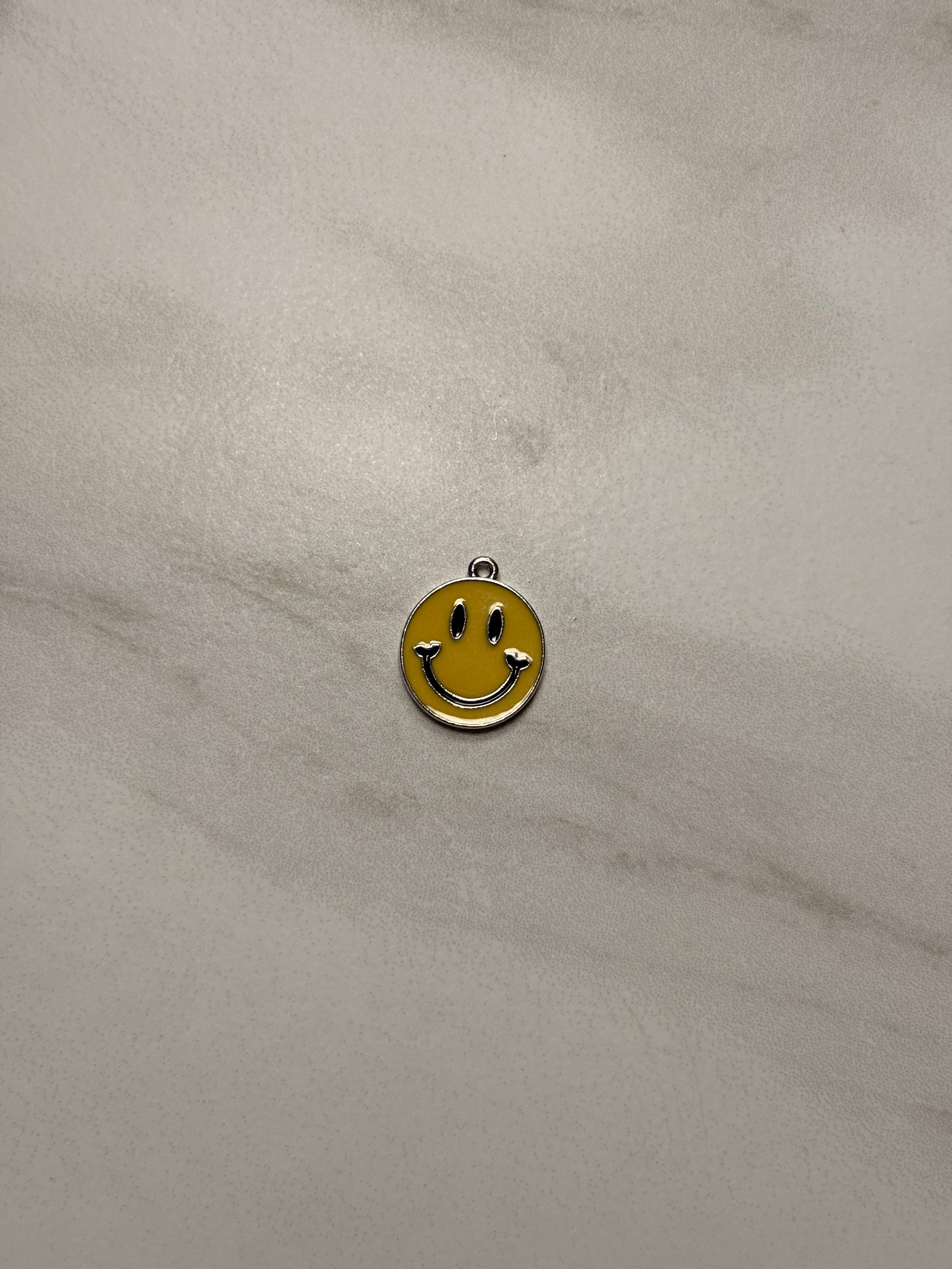 Yellow (Silver) Smile Charm