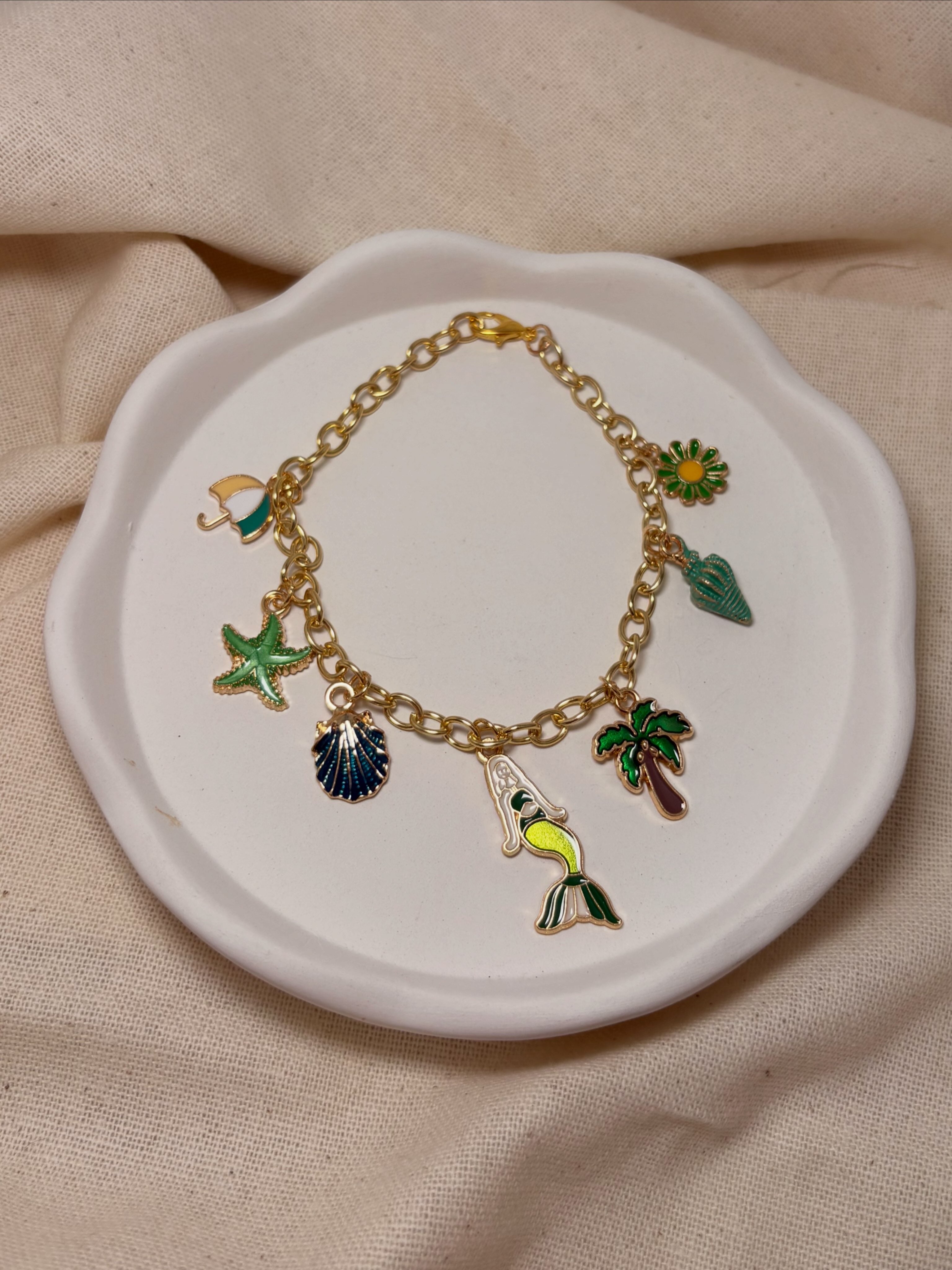 Green and Gold Bracelet