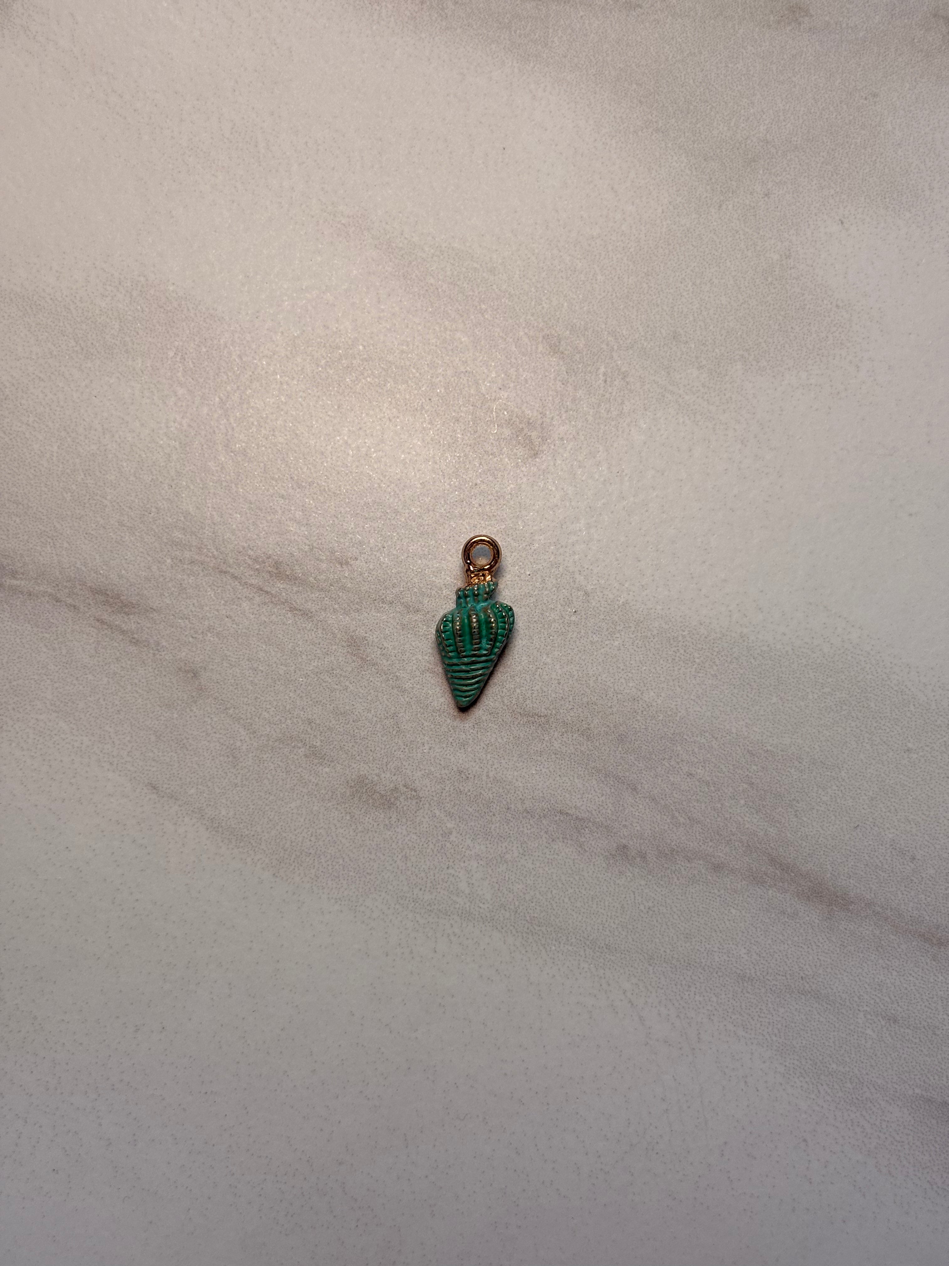 Gold Colored Shell Charm
